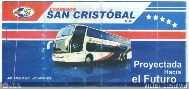 Pasajes Tickets y Boletos Expresos San Cristobal por Juan De Asceno