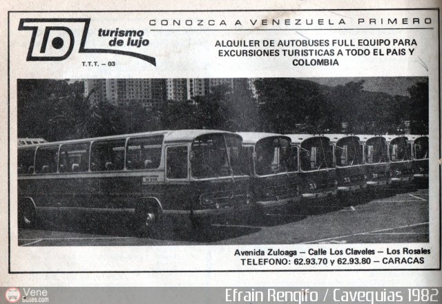 Catlogos Folletos y Revistas TDL-1982 por Luis Figuera