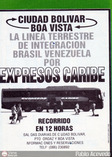 Pasajes Tickets y Boletos Expresos Caribe por Pablo Acevedo