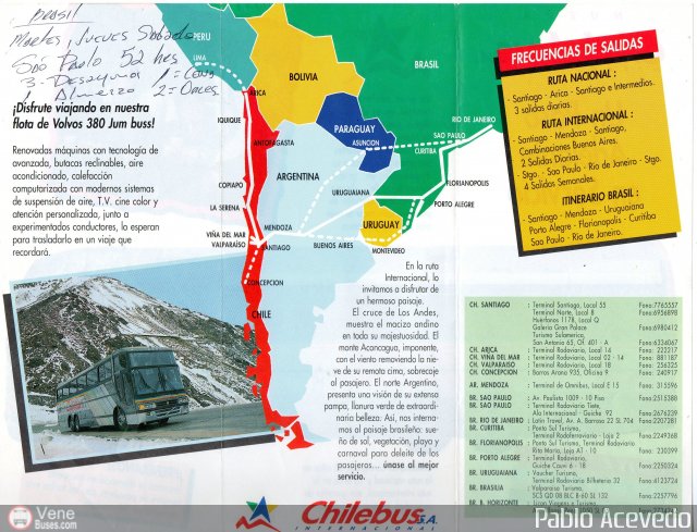 Pasajes Tickets y Boletos Chilebus por Pablo Acevedo