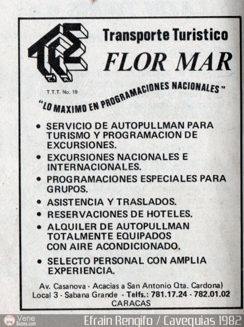 Catlogos Folletos y Revistas Caveguias 1982 por Luis Figuera