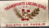 Pasajes Tickets y Boletos Transporte Las Delicias